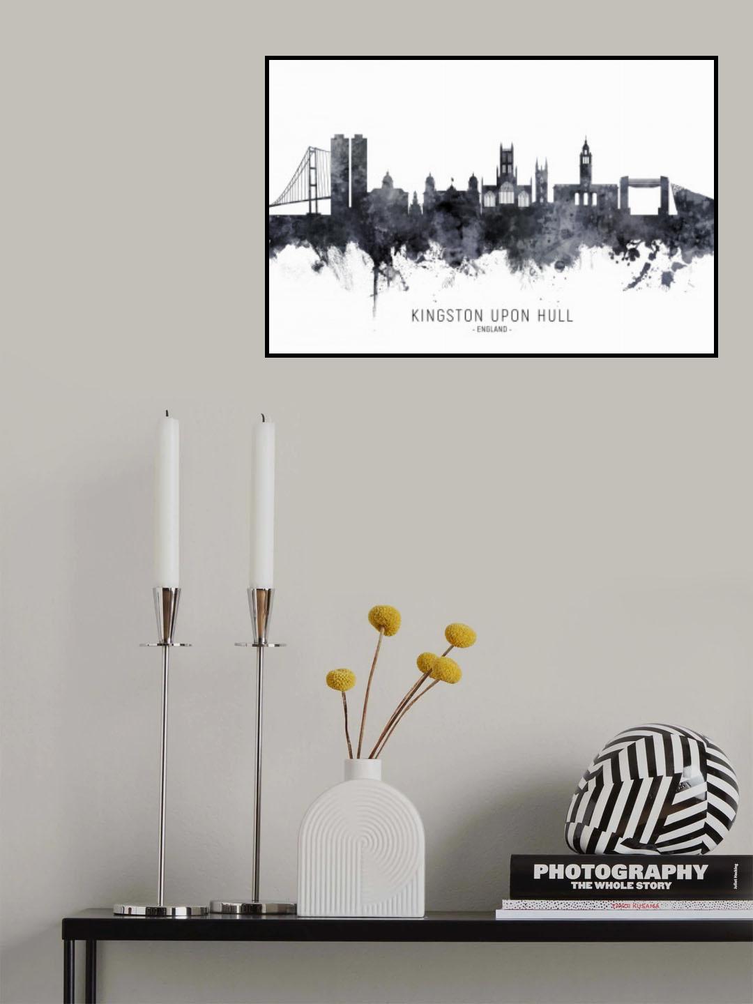Kingston upon Hull England Skyline Poster och Canvastavla