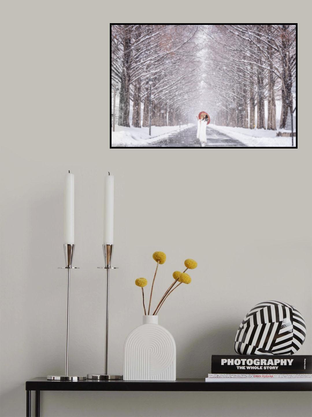 Snow street Poster och Canvastavla