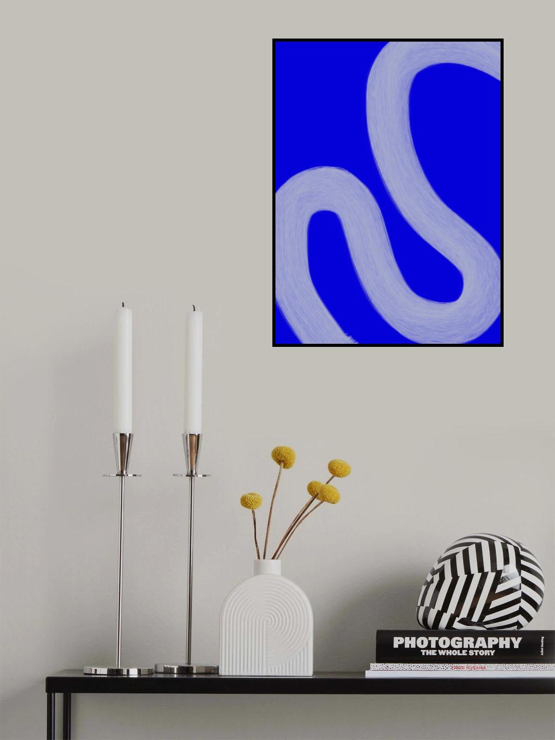 Cobalt IV Poster och Canvastavla
