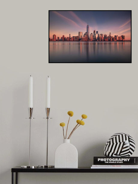 Lower Manhattan at dusk Poster och Canvastavla