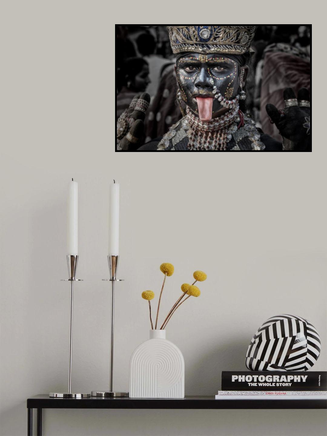 Representing a deity in a Kumbh Mela - Prayagraj - India Poster och Canvastavla