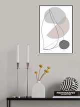New Shapes Beige 01 Poster och Canvastavla