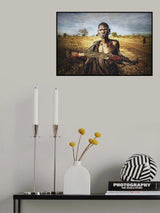 Woman from Mursi tribe Poster och Canvastavla