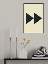Black Minimal Shapes Series #2 Poster och Canvastavla