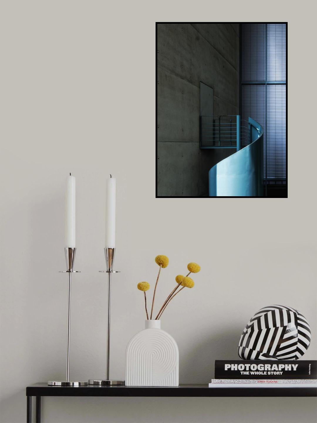 the stairs to the closed door Poster och Canvastavla