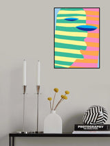 Abstract Stripe Minimal Collage 8 Poster och Canvastavla