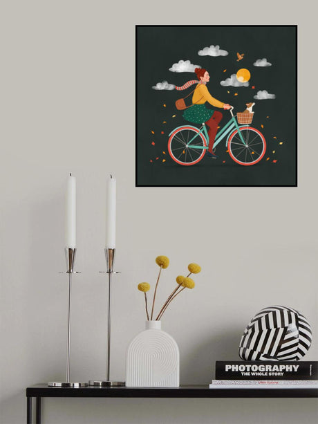 Autumn Ride Poster och Canvastavla