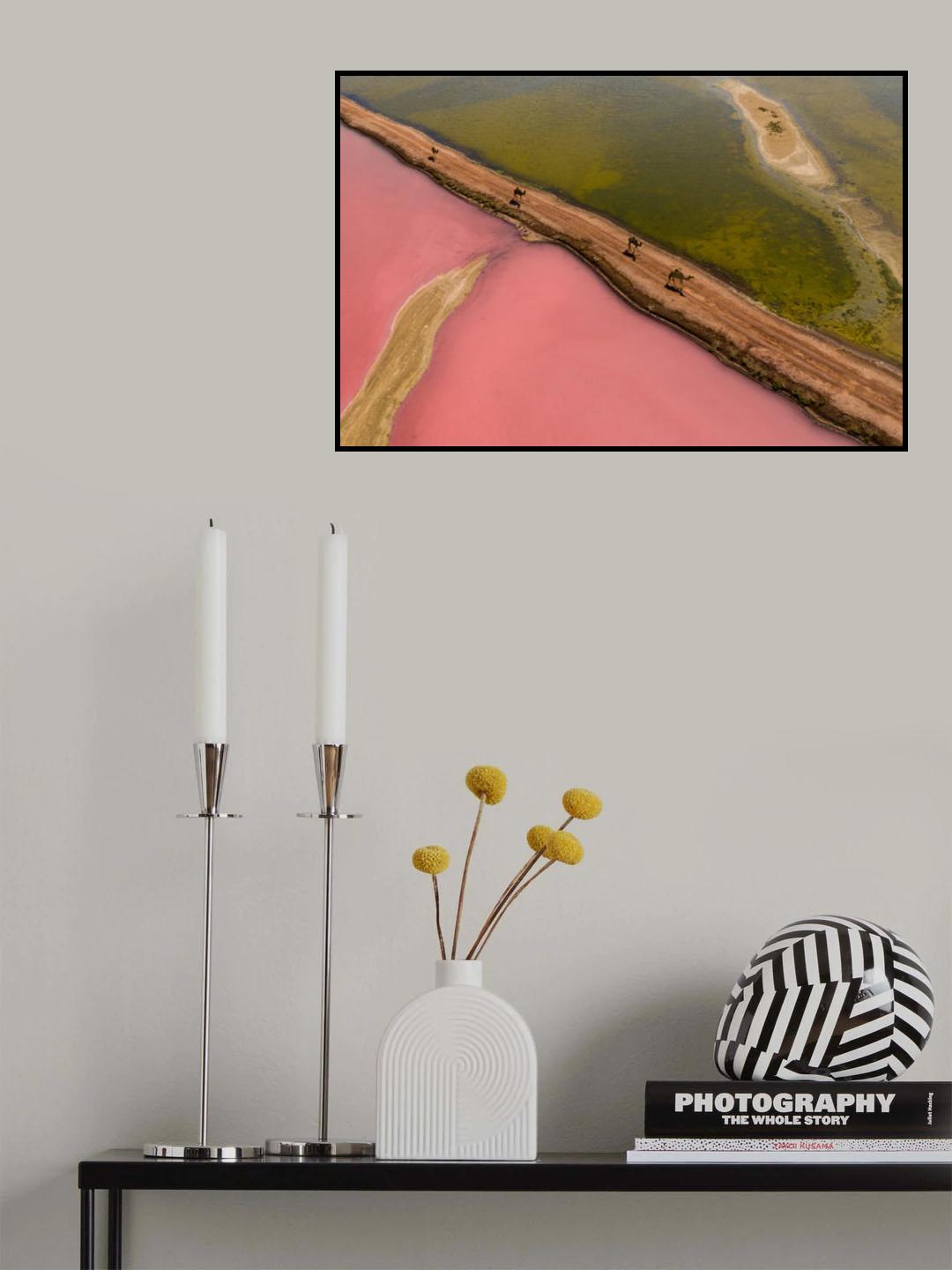 Pink Lake Poster och Canvastavla