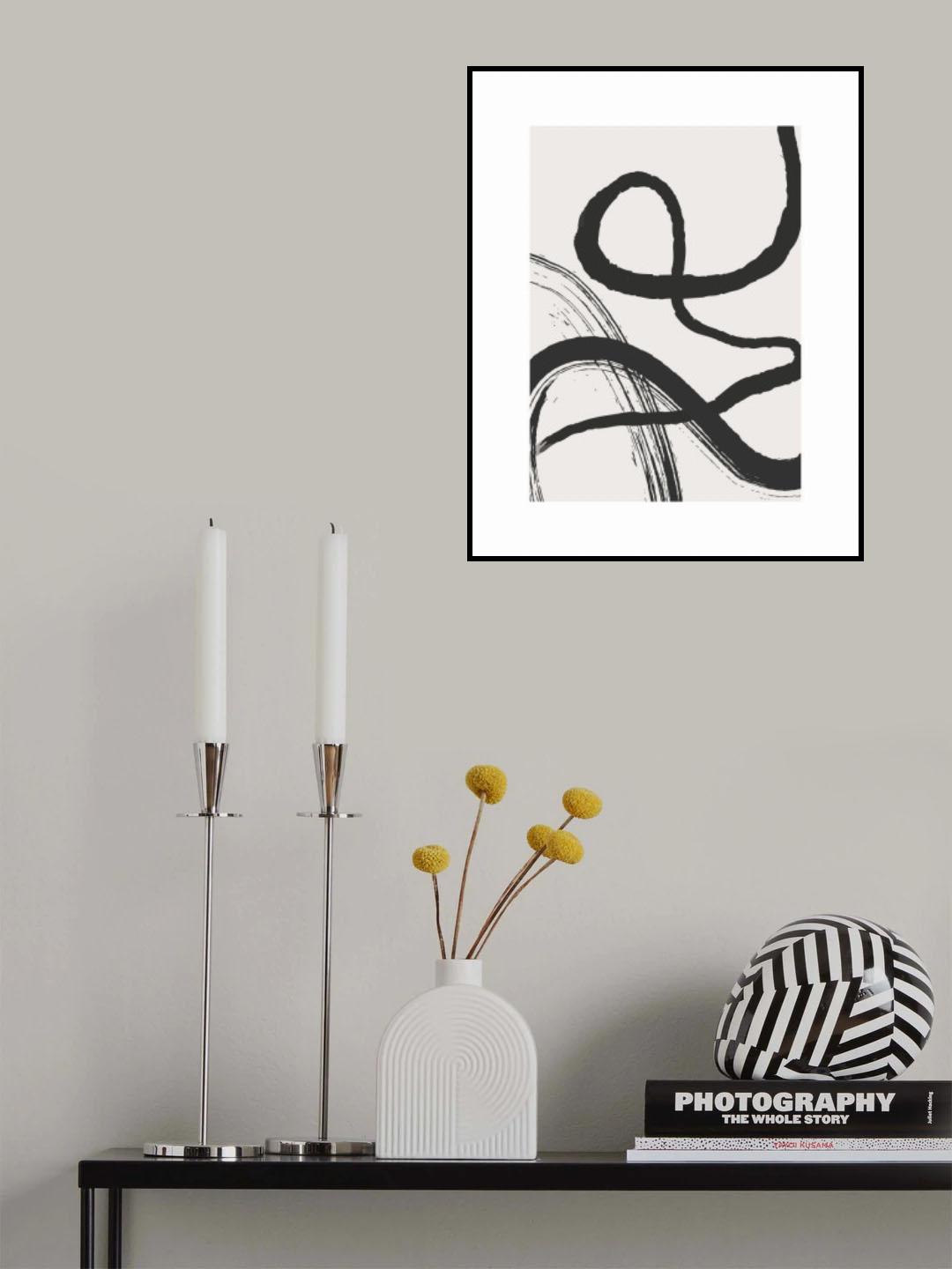 Abstract Brush No2 Poster och Canvastavla