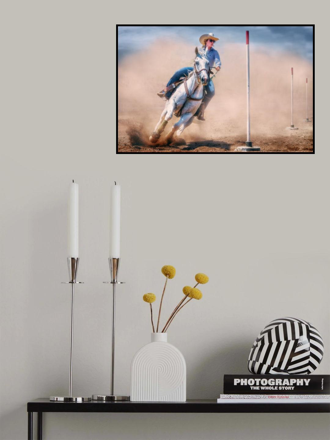 Pole Bending Poster och Canvastavla