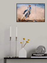 Pole Bending Poster och Canvastavla