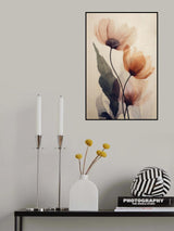 Parchment Flowers No 5 Poster och Canvastavla