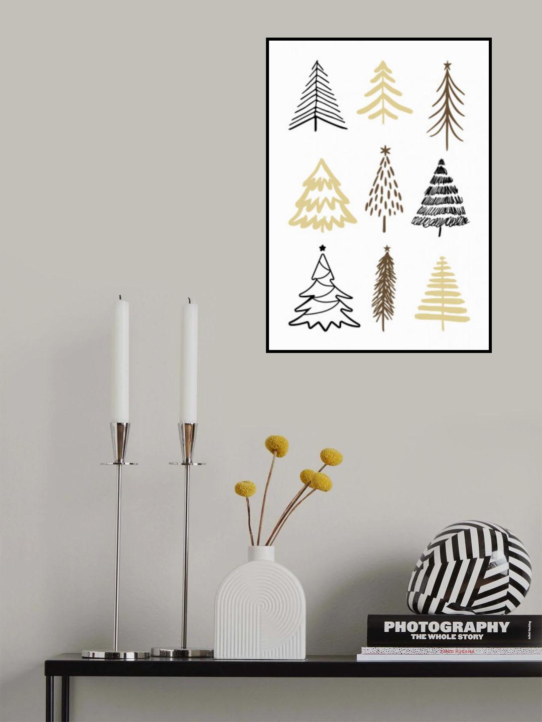 Christmas Trees 2 Poster och Canvastavla