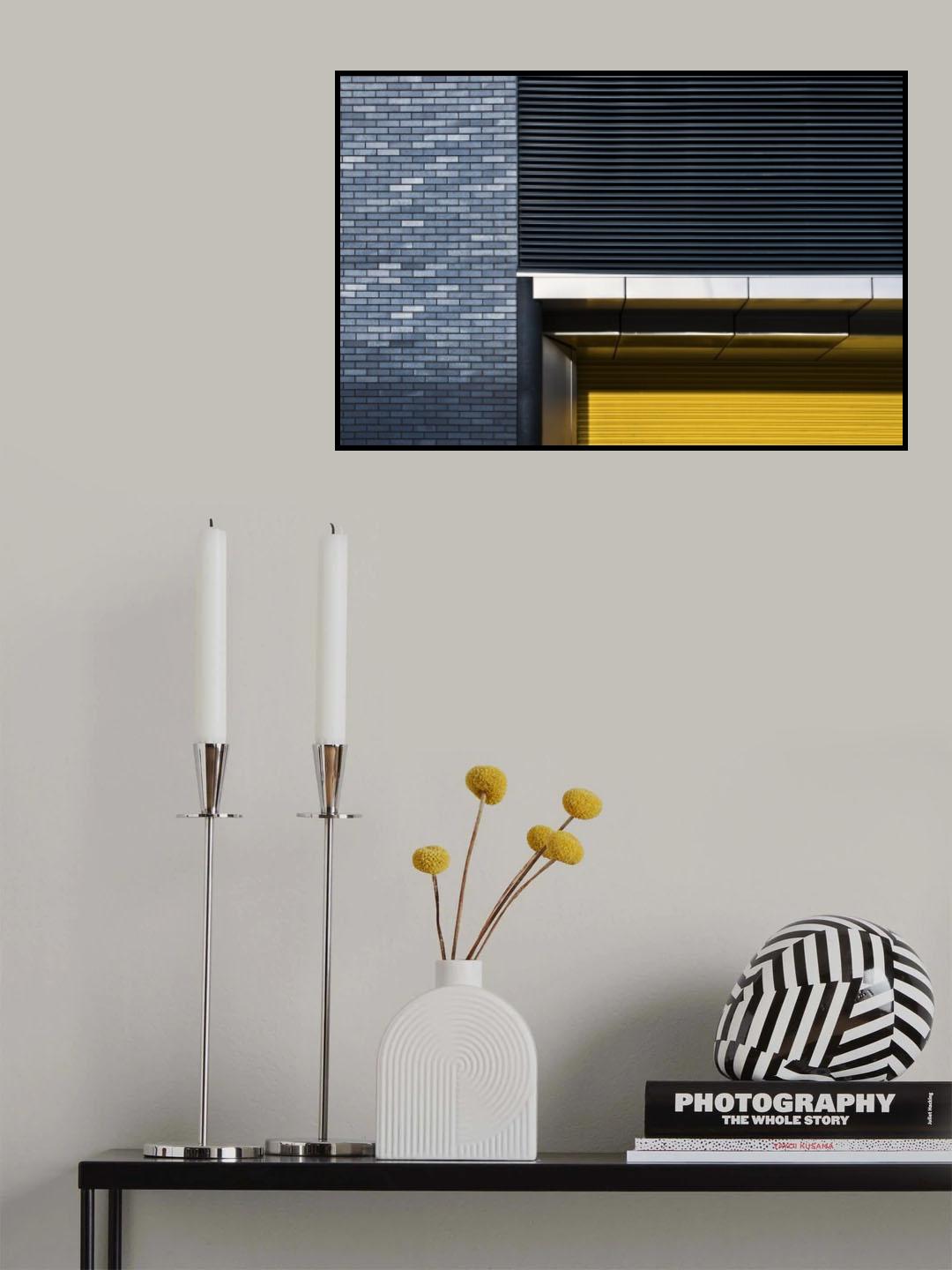 yellow shutter Poster och Canvastavla