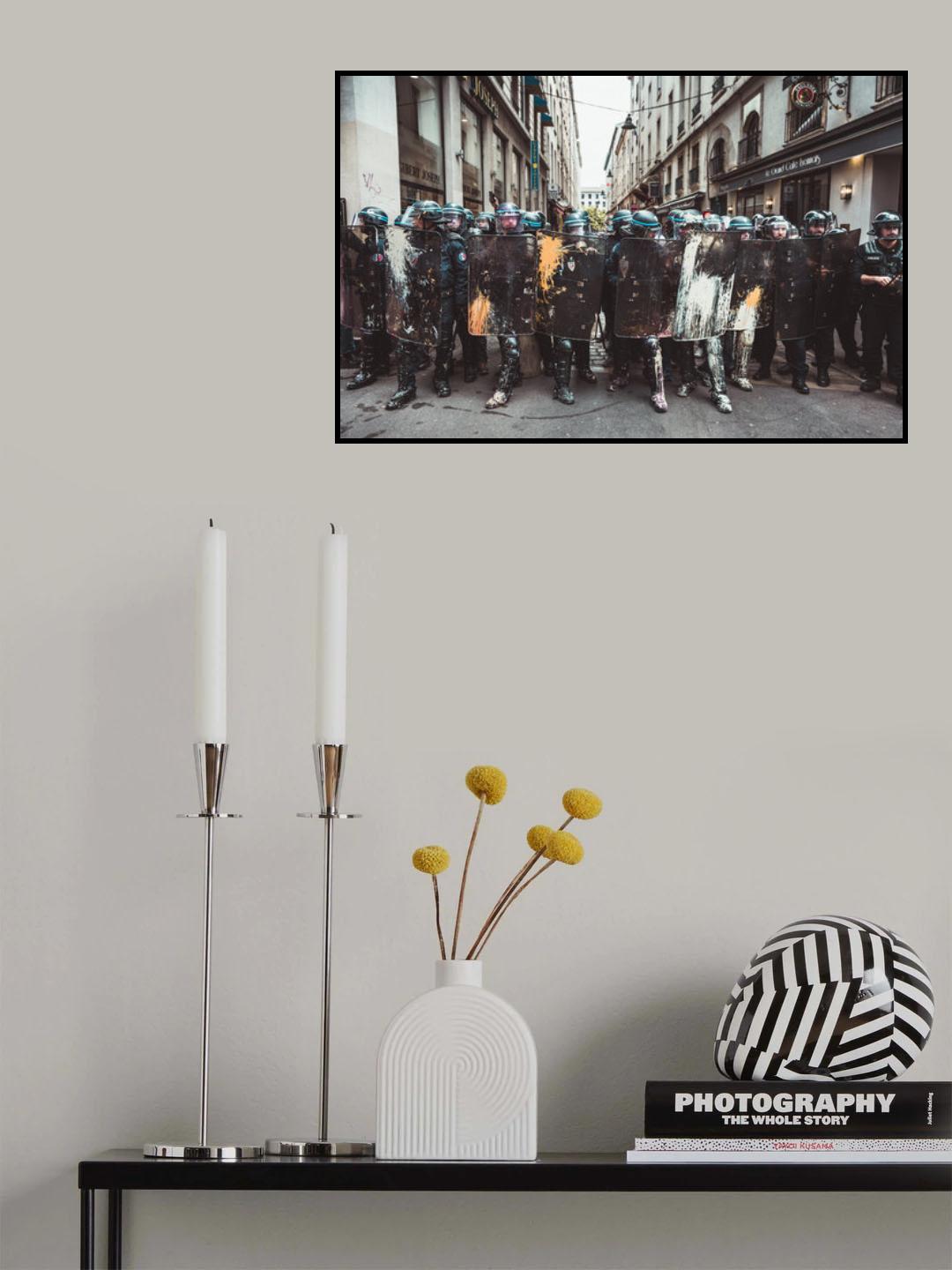 Police Made A Wall Art Poster och Canvastavla