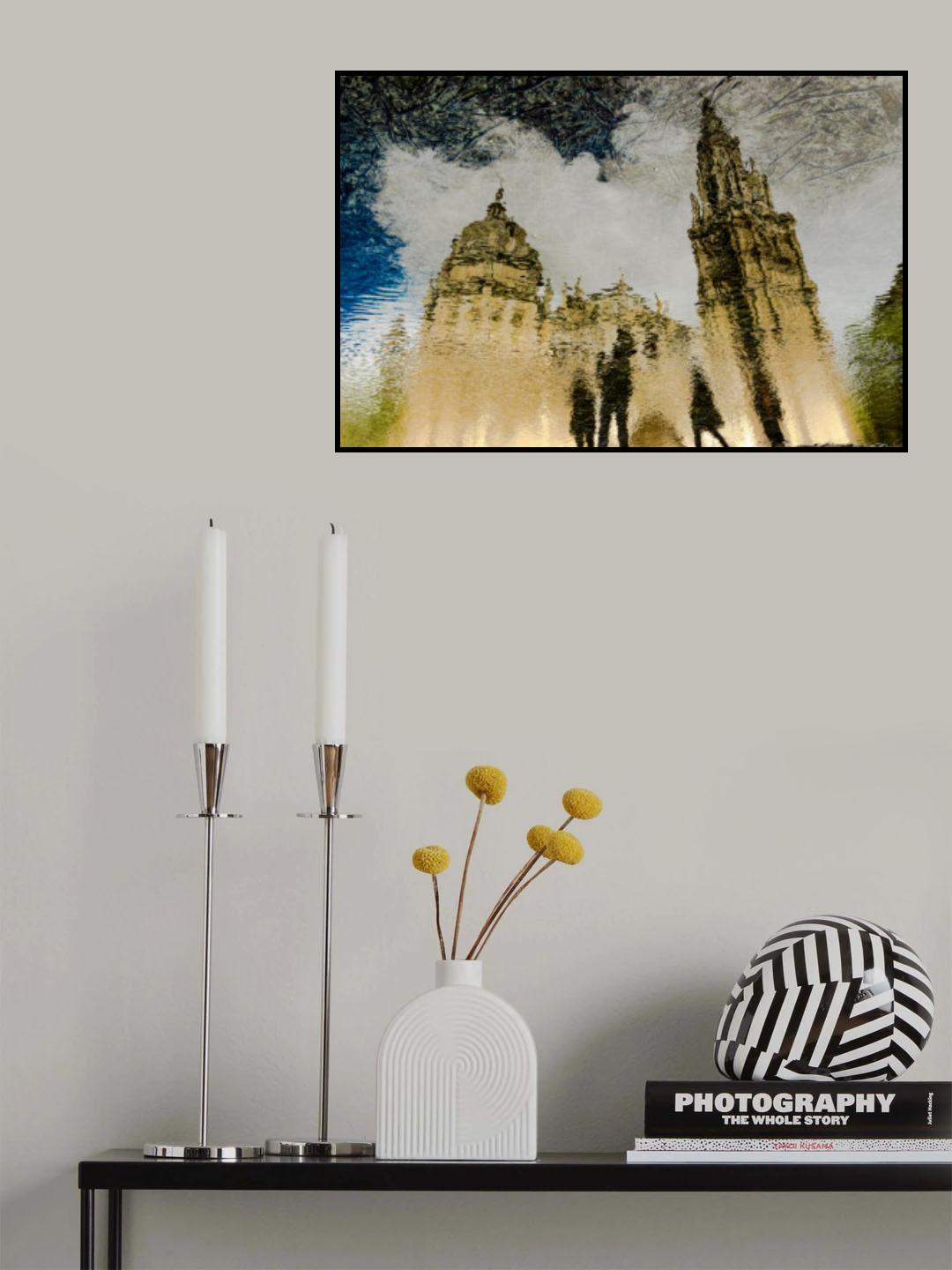 Toledo Cathedral Reflection Poster och Canvastavla