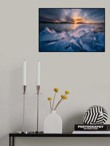 Ice Wreckage in Blessing Halo Poster och Canvastavla