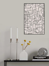 Shaky Thin Lines Pattern Poster och Canvastavla