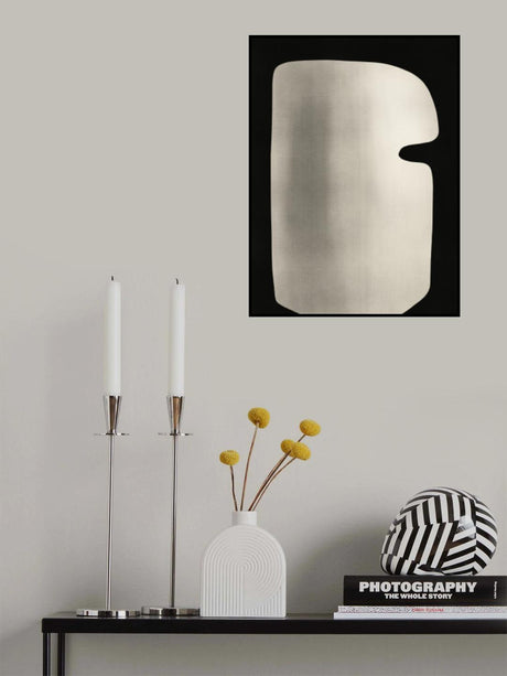 Abstract White Sculpture Mask Poster och Canvastavla