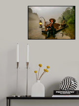 Cormorant Fisherman Poster och Canvastavla