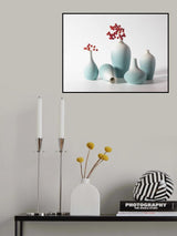Red currant berries &amp; Vases Poster och Canvastavla