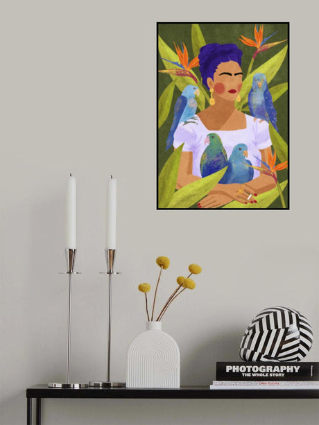 Frida and birds Poster och Canvastavla