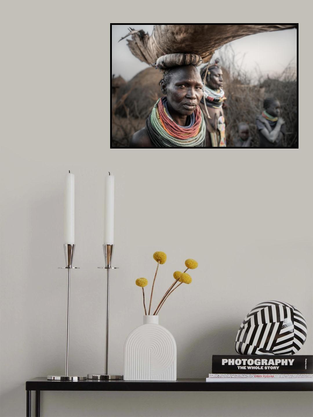 Nyangatom tribes women Poster och Canvastavla