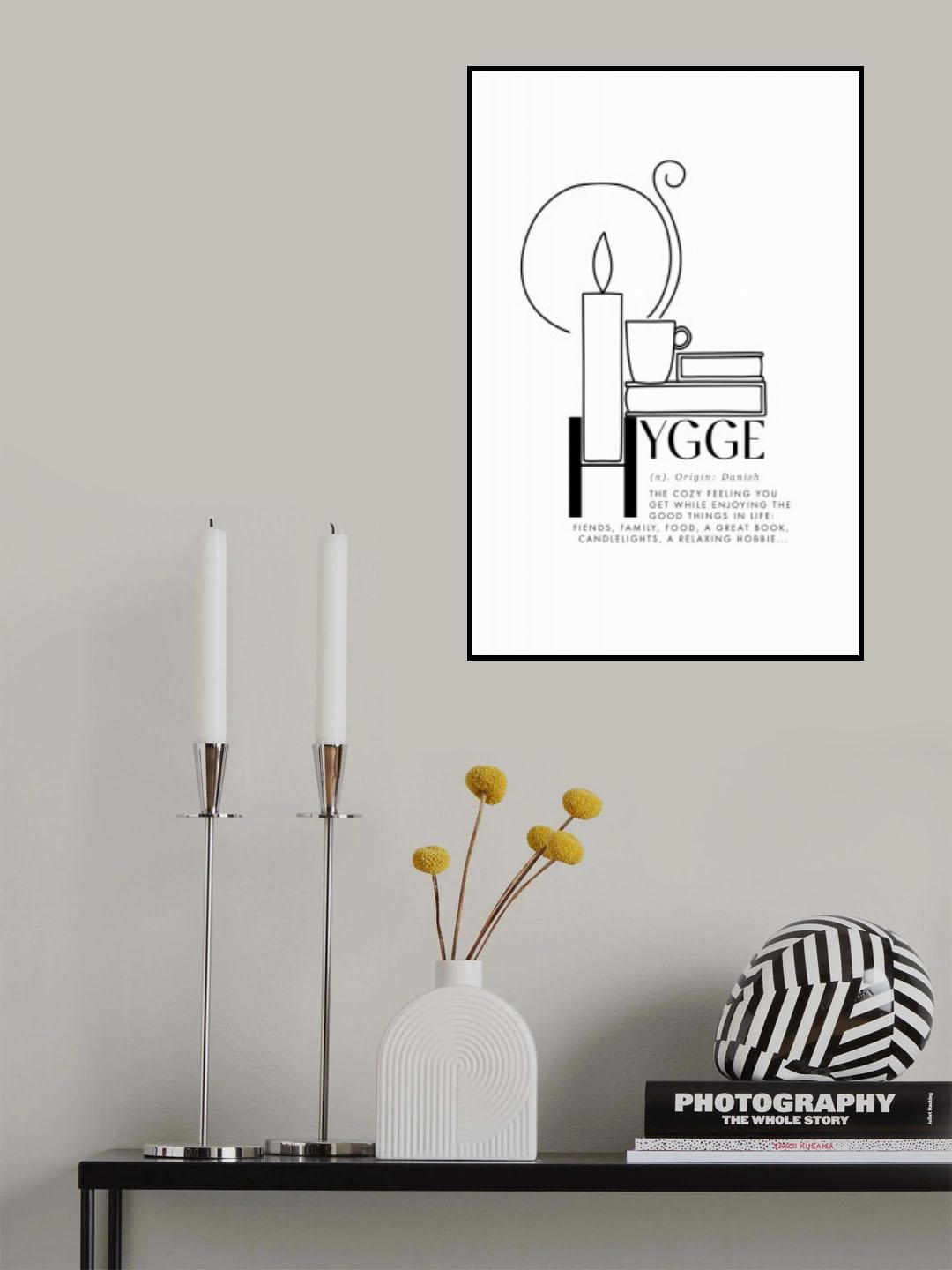 Illustrated hygge definition Poster och Canvastavla