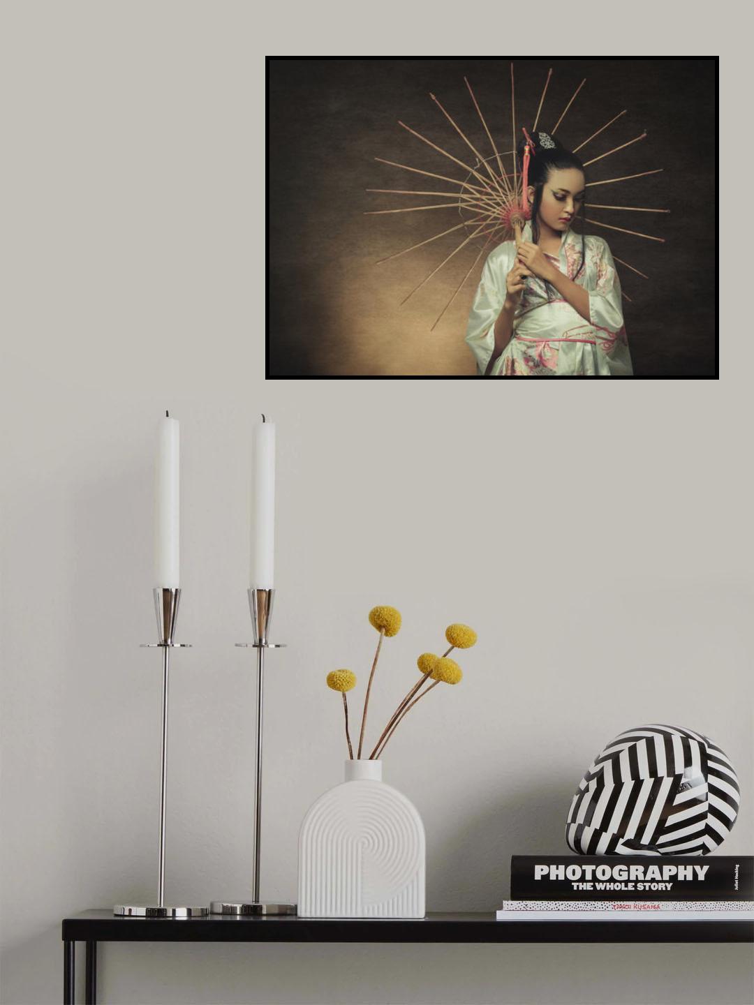The Story Of Geisha : Broken Umbrella Poster och Canvastavla