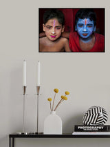 LORD KRISHNA &amp; LORD BALARAMA Poster och Canvastavla