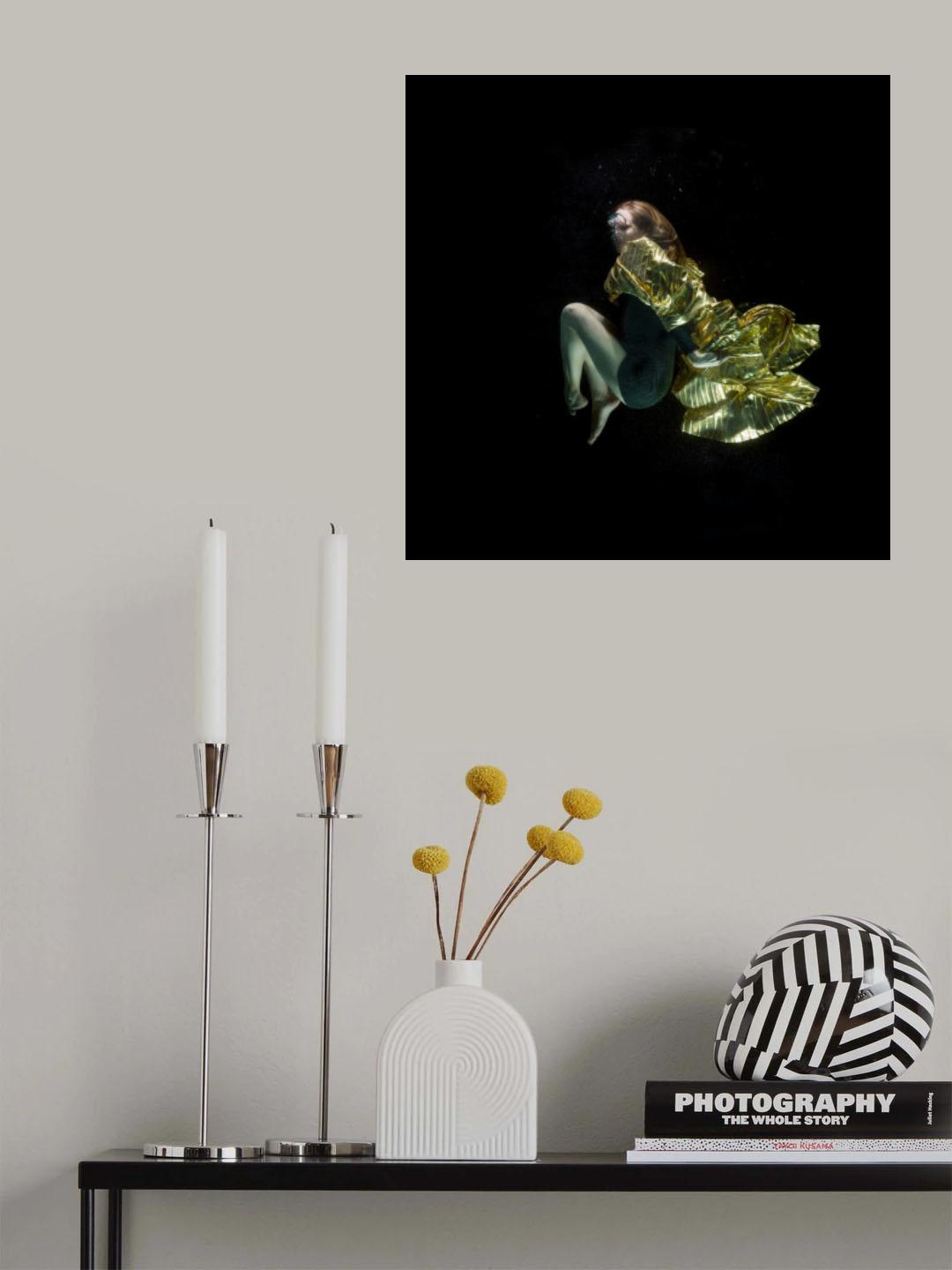 underwater artistic portrait shooting Poster och Canvastavla