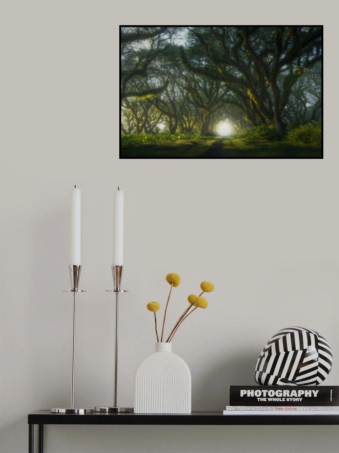 Misty Forest Poster och Canvastavla