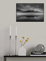 Serene Scenery at Dawn Mist Poster och Canvastavla