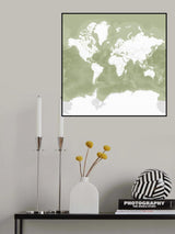 Pacheco world map Poster och Canvastavla