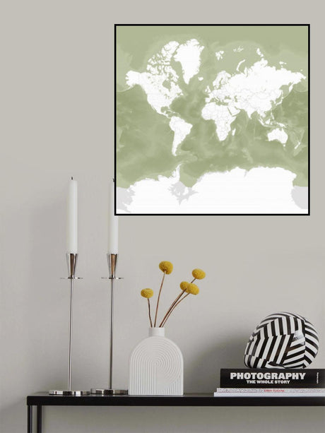 Pacheco world map Poster och Canvastavla