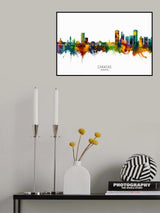 Caracas Venezuela Skyline Poster och Canvastavla