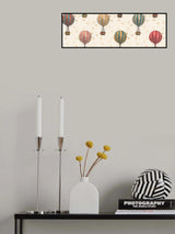 Hla017  Hot Air Ballooons Red Turq Yellow Poster och Canvastavla