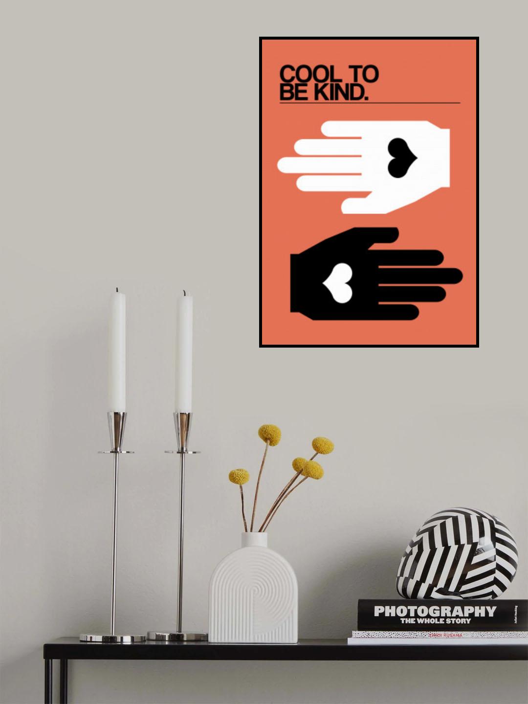 Cool To Be Kind Salmon Poster och Canvastavla