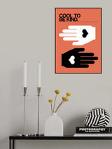 Cool To Be Kind Salmon Poster och Canvastavla