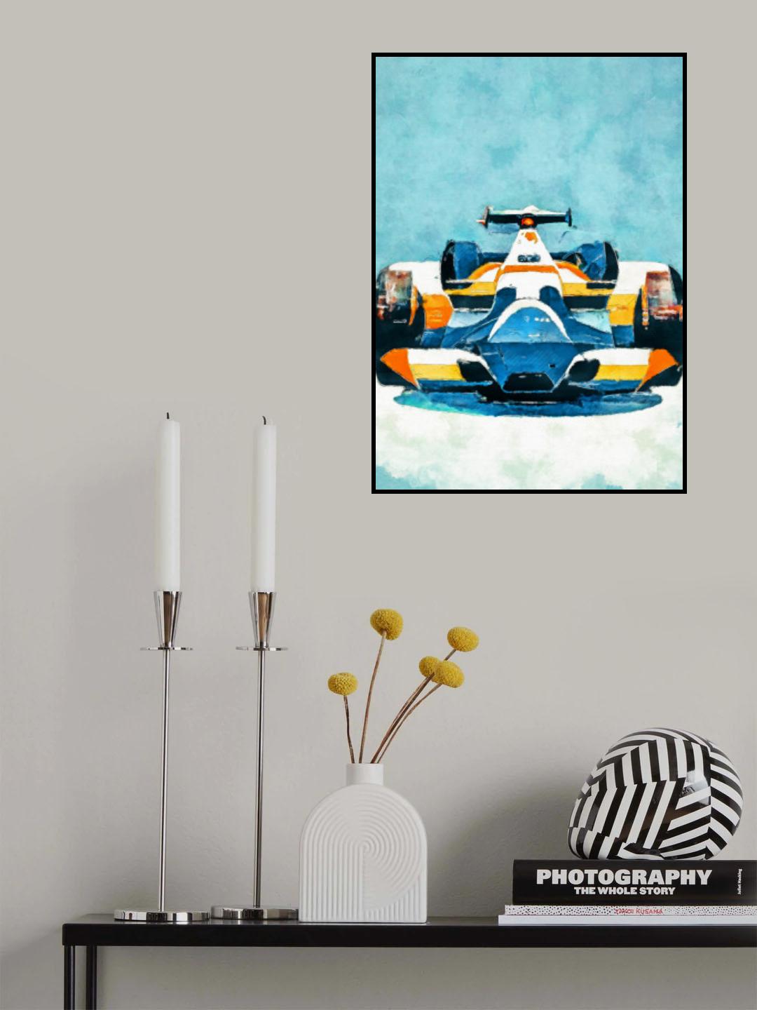 Formula 1 sport art Poster och Canvastavla