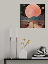 Planetary Space Collage Poster och Canvastavla