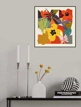 Circles Minimal Flower Poster och Canvastavla