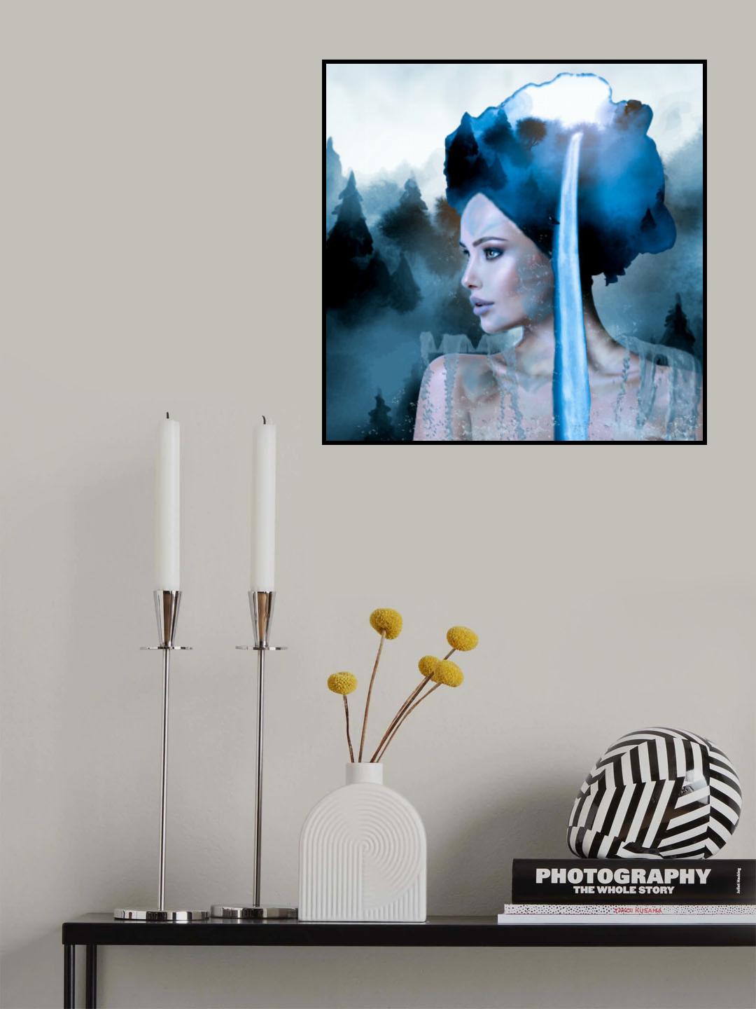 Waterfall Poster och Canvastavla