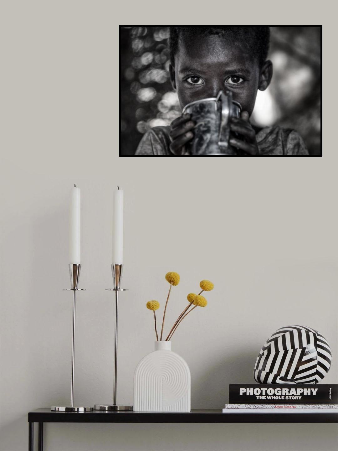 Pokot tribe child - Kenya Poster och Canvastavla