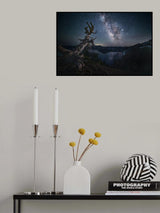 Milky Way over Crater Lake Poster och Canvastavla