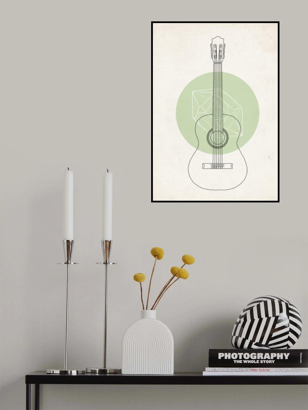 Guitar Poster och Canvastavla