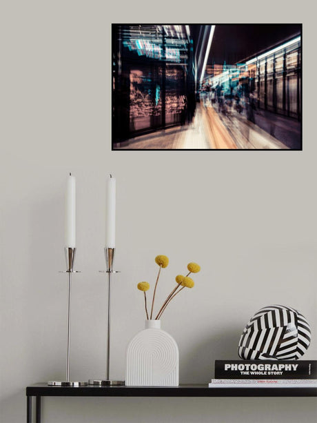 Holiday congestion during Obon Poster och Canvastavla