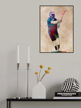 Lacrosse Sport Art 6 Poster och Canvastavla