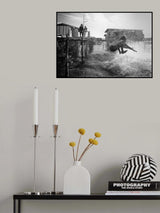 Happy childhood 3 - lifestyles of the sea gipsy kids. Poster och Canvastavla