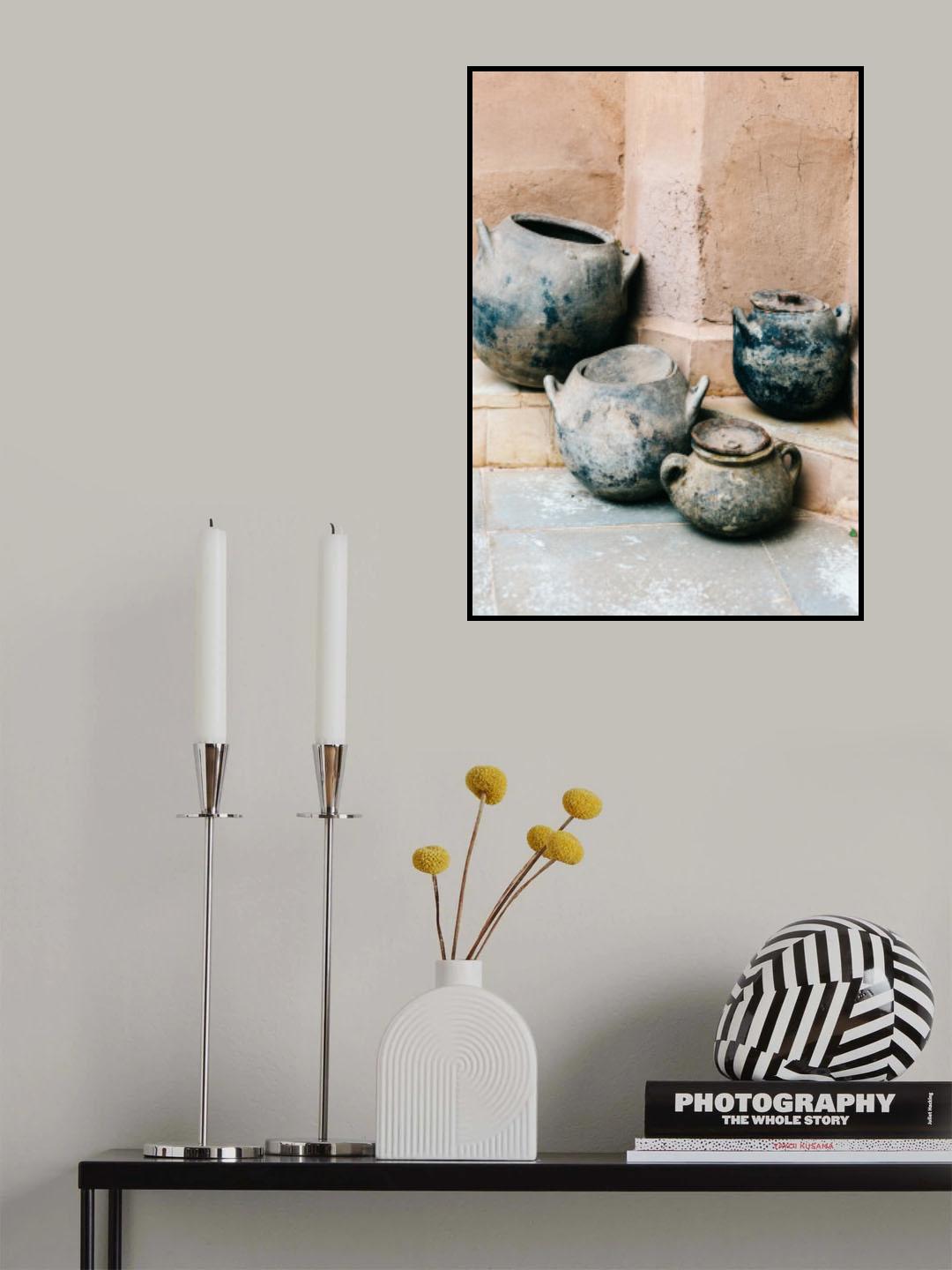 Moroccan Pots Poster och Canvastavla
